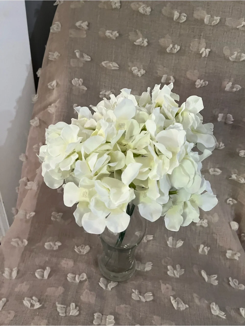White Artificial Hydrangea Bouquet - Home Accents